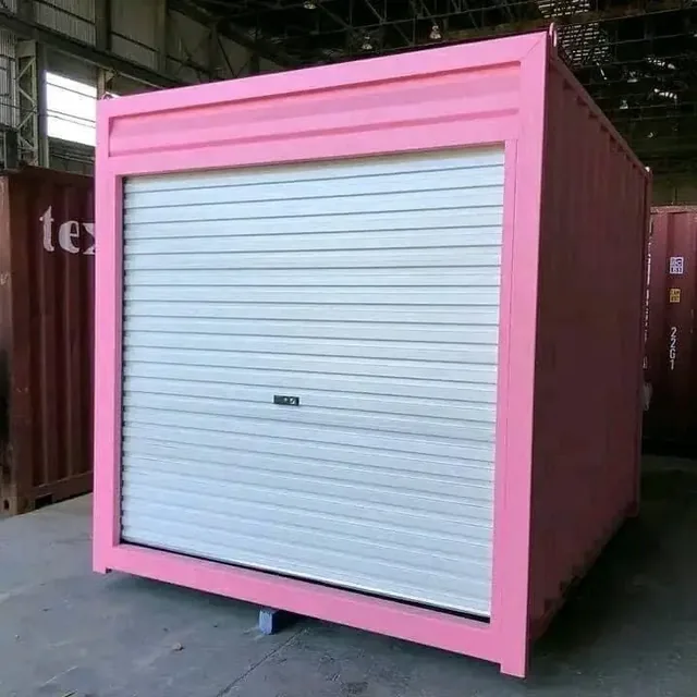 10 ft Pink Container with Roll-Up Door for sale at Ironyard