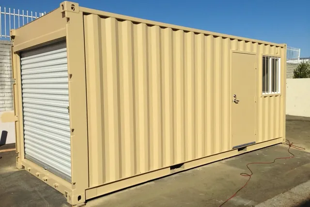 16Ft Storage Container With Roll-Up Door - Wind & Watertight for sale at Ironyard