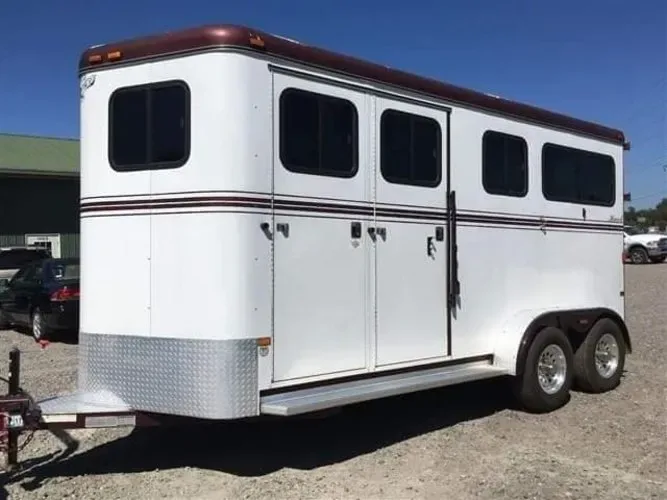 2007 Hawk 2 Horse Bumper Pull Side Ramp for sale at Ironyard