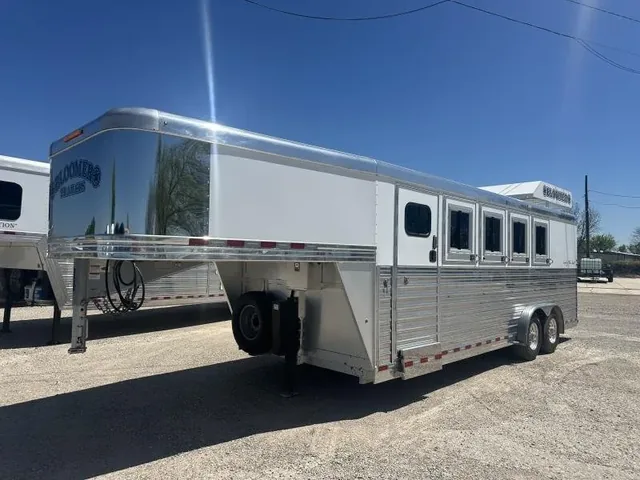 2020 Bloomer 4 Horse Stock Combo Trainer Tack Horse Trailer for sale at Ironyard