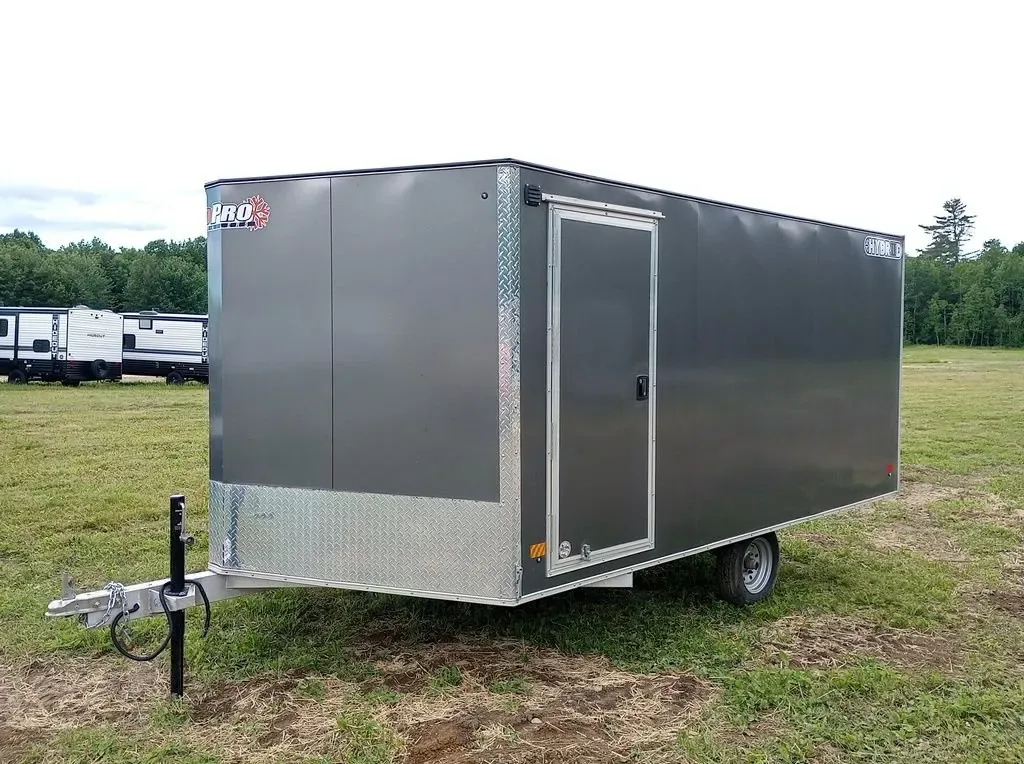 2022 Sno Pro Trailers 101x12 Aluminum Hybrid 2.0 w/Tapered Ramp for sale at Ironyard
