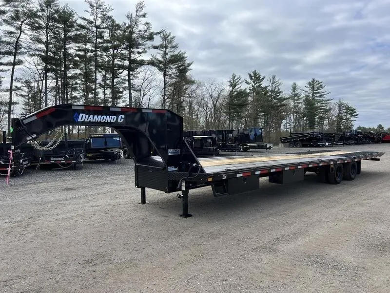 2024 Diamond C 8.5x35 25K Gooseneck Equipment Trailer w/Spare Mount for sale at Ironyard