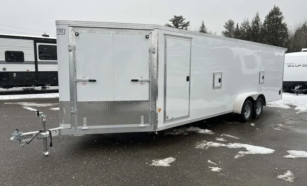 2024 E-Z Hauler 7x24 Aluminum 4-Place Drive In/Out w/Tapered Ramps for sale at Ironyard