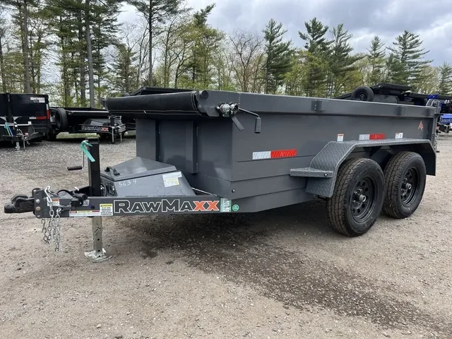 2024 RawMaxx 5X10 7K Powder Coated Dump Trailer w/Tarp Kit for sale at Ironyard