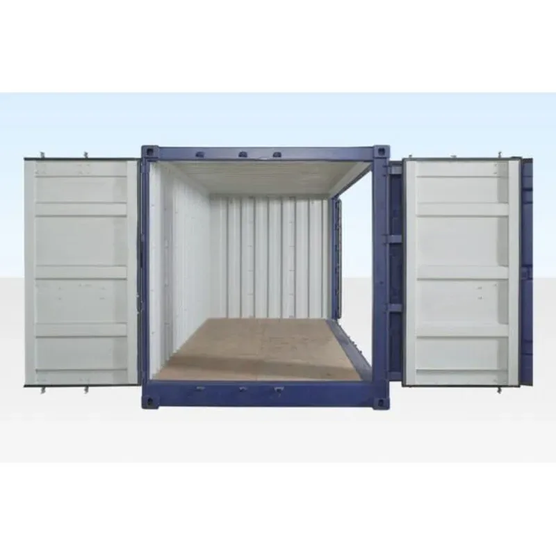 20Ft Open Side/ Full Side Access Container - front view, open