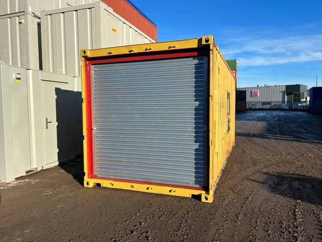 20ft Used Shipping Container with Roller Shutter Door for sale at Ironyard