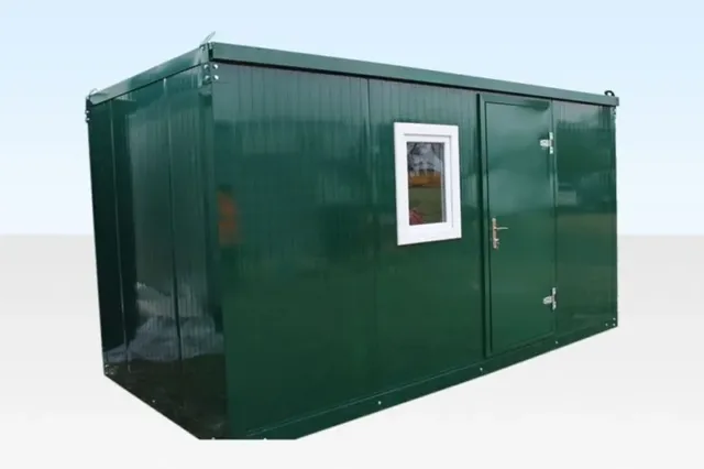 4.3m X 2.3m Flat Packed Office Cabin - window, office interior