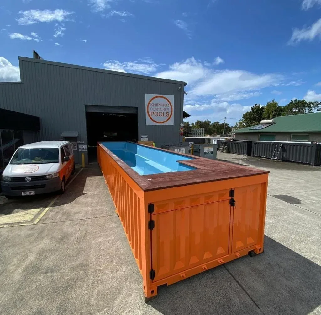 40 Ft Container Pool (Orange) for sale at Ironyard