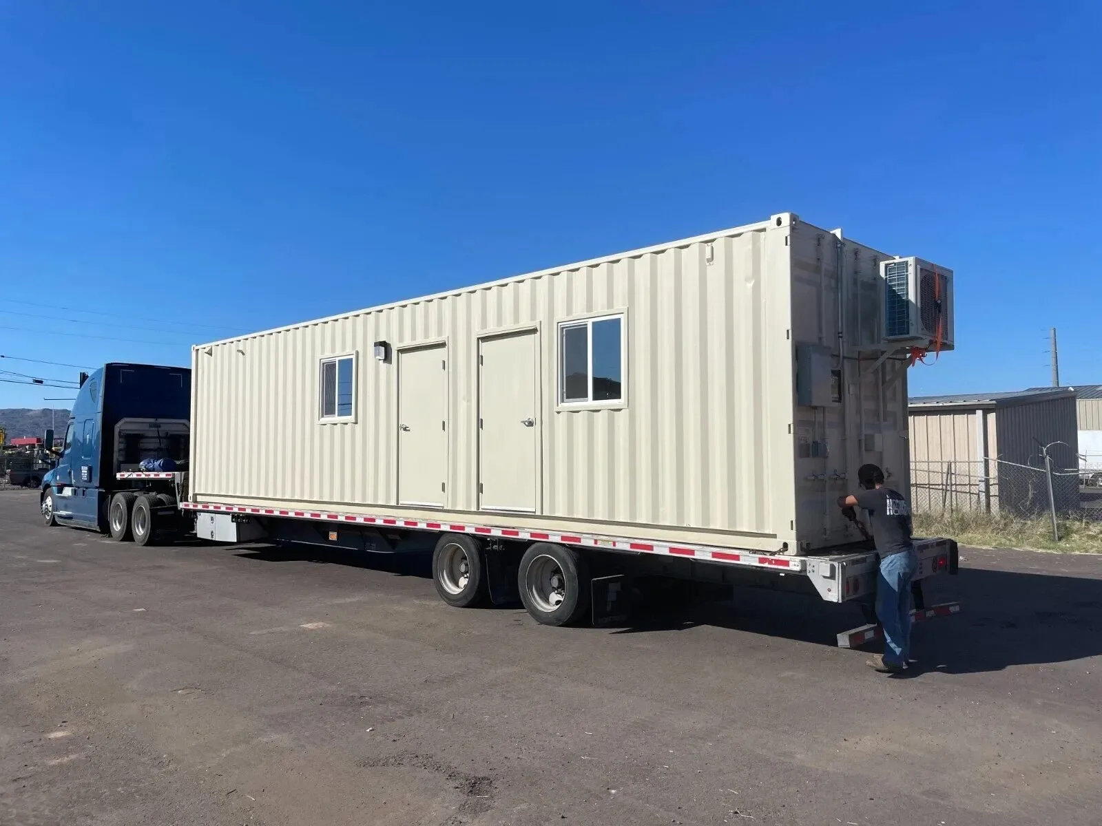 40ft Shipping Container Office with ADA Restroom for sale at Ironyard