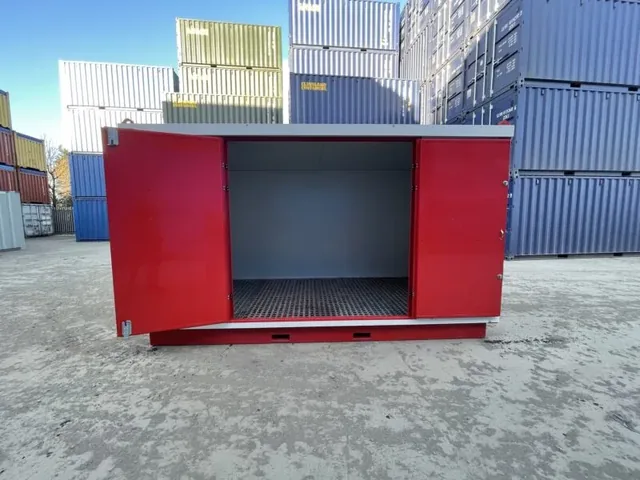 4m x 2m Insulated COSHH Flat Pack Storage Unit for sale at Ironyard