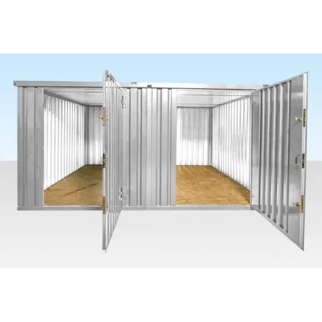 4M X 4.2M Side Linked Flat Pack Container Bundle - side view