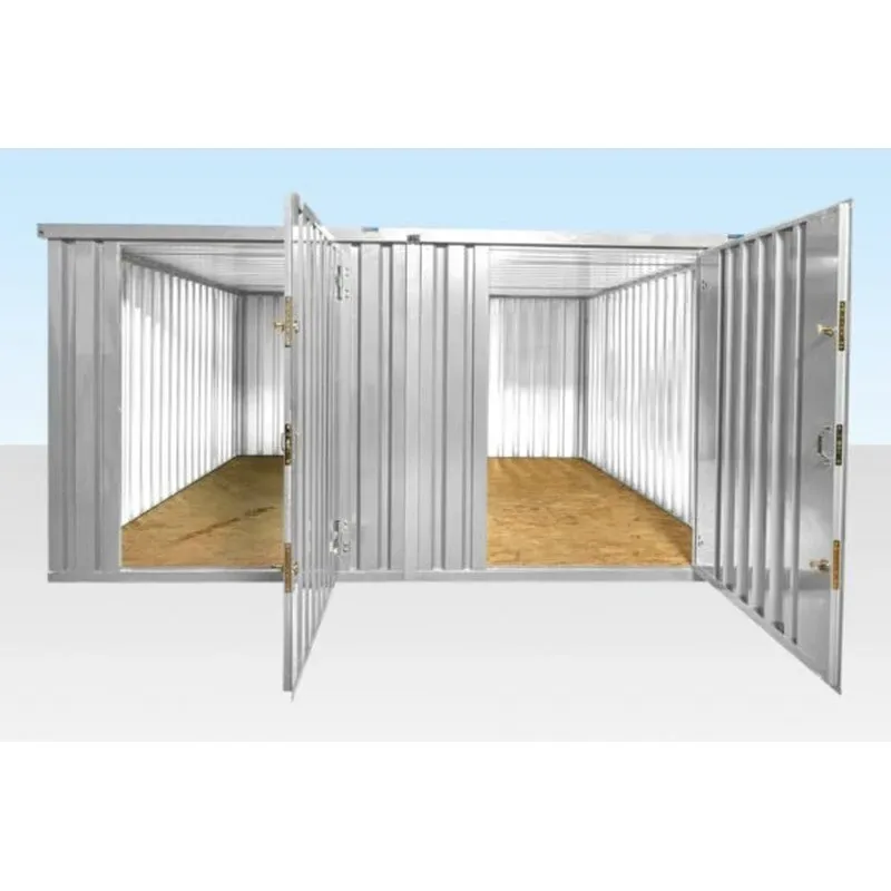 4M X 4.2M Side Linked Flat Pack Container Bundle - side view