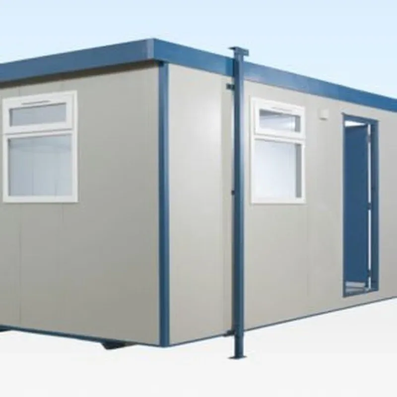 6+1 Steel Toilet Cabin - doors open, open