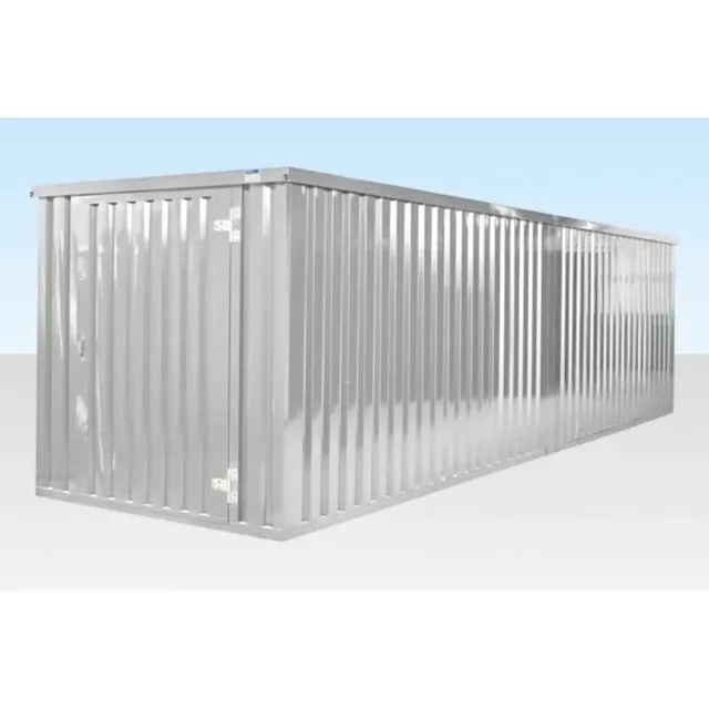 6M X 2.1M End Linked Flat Packed Container Bundle - exterior