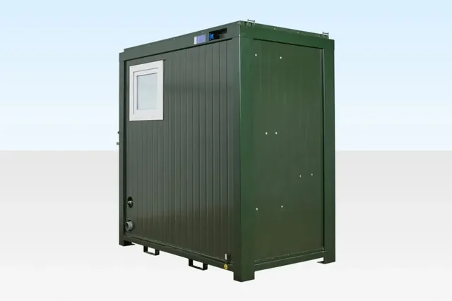 8Ft x 5Ft Mains Toilet/Shower - rear view, washroom
