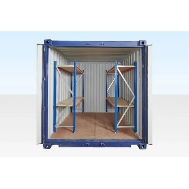 Adjustable, Heavy Duty Racking For Container - side view, shelving