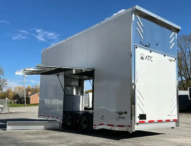 Enclosed ATC Car Trailer 2026 22ft. Aluminum Stacker ROM 900 for sale at Ironyard