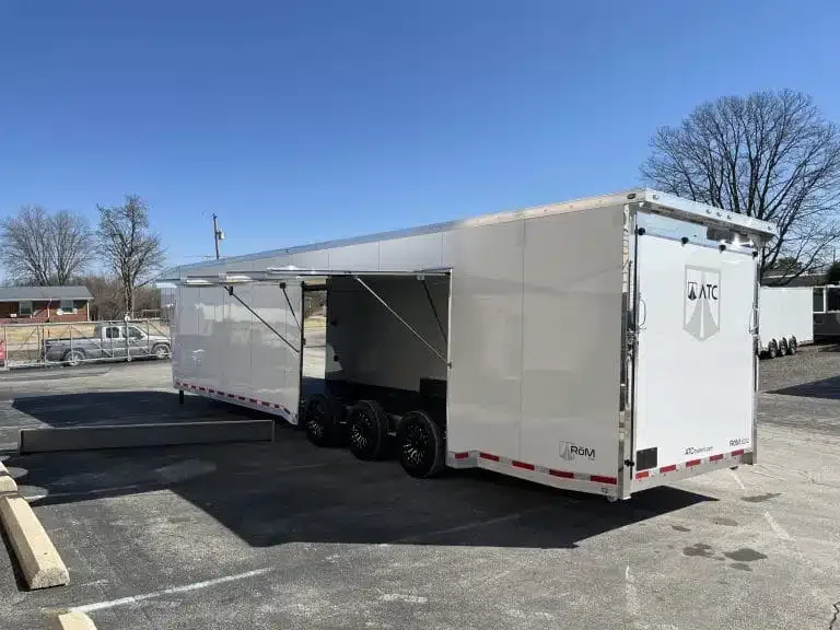 Enclosed ATC Gooseneck Car Trailer 2026 44ft. Aluminum ROM 500 for sale at Ironyard