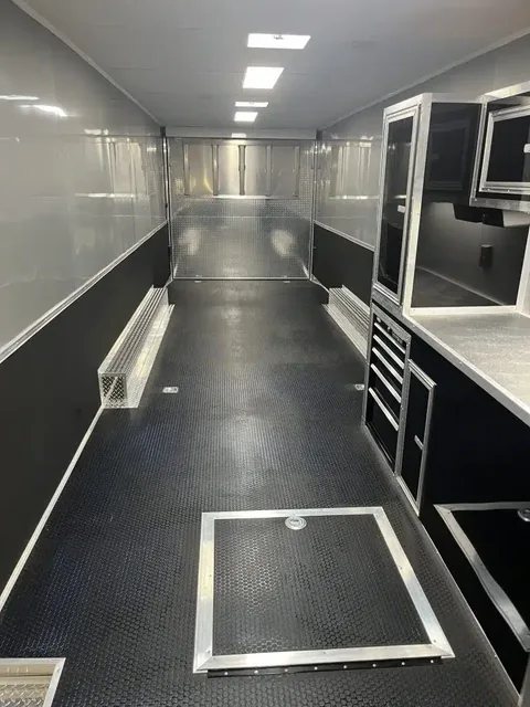 Enclosed Car Trailer 2025 34ft. Platinum w/Large Corner Bathroom for sale at Ironyard