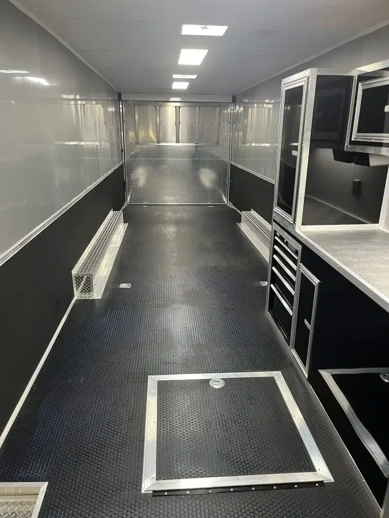 Enclosed Car Trailer 2025 34ft. Platinum w/Large Corner Bathroom for sale at Ironyard