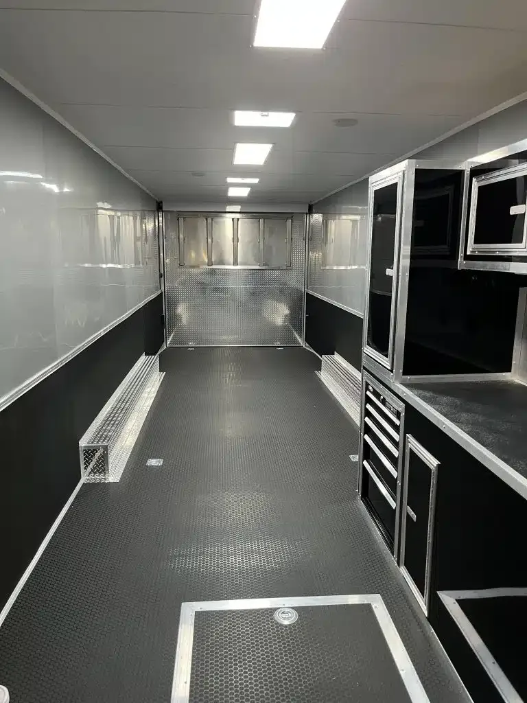 Enclosed Car Trailer 2025 34ft. w/Large Corner Bathroom for sale at Ironyard