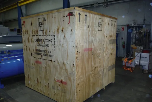 Heavy Duty Wood Shipping Crate - 80" x 48" x 82" for sale at Ironyard