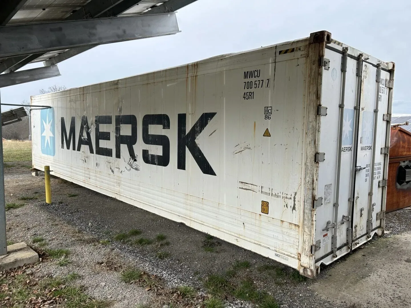 Maersk RAHC-031 Used 40ft Cold Storage Reefer Container for sale at Ironyard