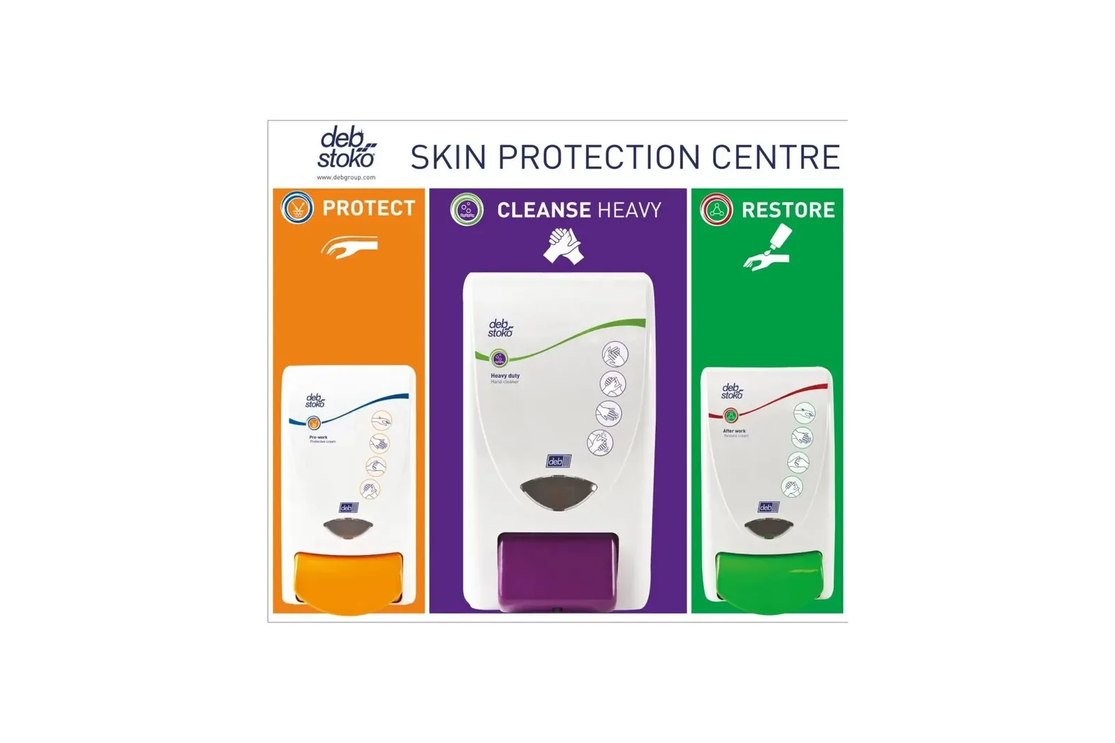 Skin Protection Centre Small 3 Step - washroom