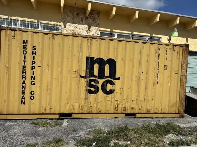 Used 20ft Conex Shipping / Storage Container - Yellow/Gold for sale at Ironyard